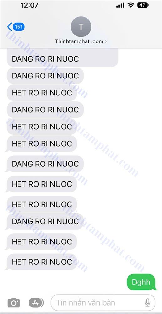 cảnh báo rò rỉ nước